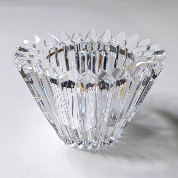 Mikasa Lead Crystal Tea Light Candle Holder Germany Absolutely Stunning Piece - Picture 6 of 11